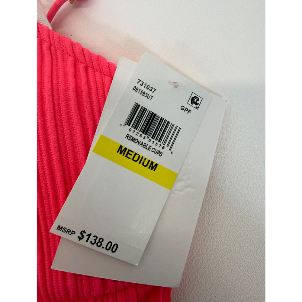 BECCA by Rebecca Virtue Womens Moon Ridge High-Neck One-Piece M Pink - Picture 5 of 7
